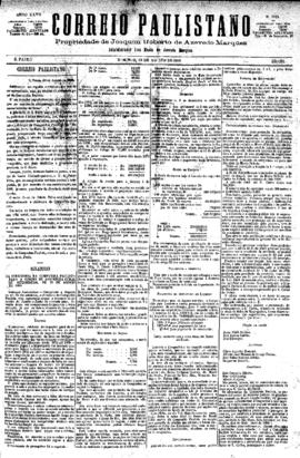 Correio paulistano [jornal], [s/n]. São Paulo-SP, 29 ago. 1880.