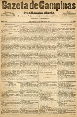Gazeta de Campinas [jornal], a. 8, n. 1118. Campinas-SP, 31 ago. 1877.