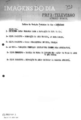 TV Tupi [emissora]. Revista Feminina [programa]. Roteiro [televisivo], 17 abr. 1963.