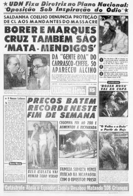 Última Hora [jornal]. Rio de Janeiro-RJ, 04 fev. 1963 [ed. vespertina].