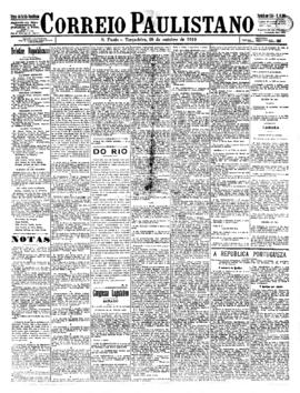 Correio paulistano [jornal], [s/n]. São Paulo-SP, 25 out. 1910.