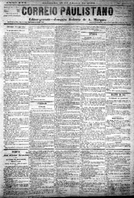 Correio paulistano [jornal], [s/n]. São Paulo-SP, 18 ago. 1883.