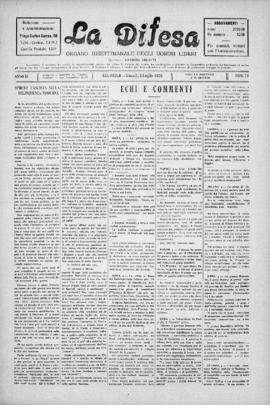 La Difesa [jornal], a. 3, n. 78. São Paulo-SP, 08 jul. 1926.