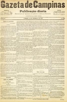 Gazeta de Campinas [jornal], a. 8, n. 1130. Campinas-SP, 15 set. 1877.