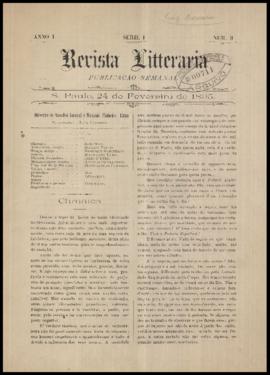 Revista litteraria [jornal], a. 1, n. 3. São Paulo-SP, 24 fev. 1895.