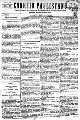 Correio paulistano [jornal], [s/n]. São Paulo-SP, 22 set. 1880.