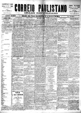 Correio paulistano [jornal], [s/n]. São Paulo-SP, 19 out. 1892.