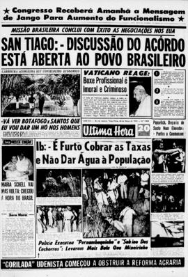 Última Hora [jornal]. Rio de Janeiro-RJ, 26 mar. 1963 [ed. vespertina].
