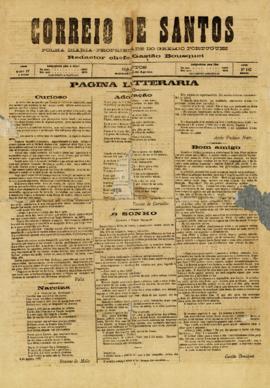 Correio de Santos [jornal], a. 4, n. 183. Santos-SP, [01] [ago.] 1888.