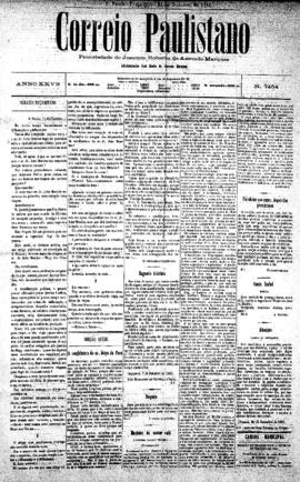 Correio paulistano [jornal], [s/n]. São Paulo-SP, 11 out. 1881.