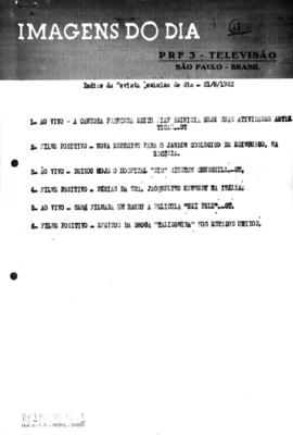TV Tupi [emissora]. Revista Feminina [programa]. Roteiro [televisivo], 21 ago. 1962.