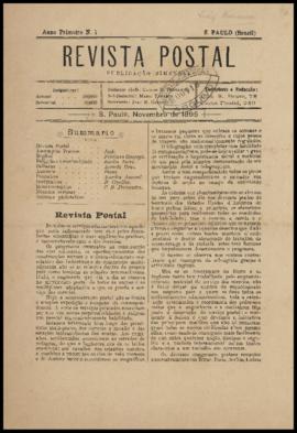Revista postal [jornal], a. 1, n. 1. São Paulo-SP, nov. 1895.