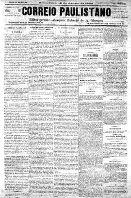 Correio paulistano [jornal], [s/n]. São Paulo-SP, 18 ago. 1882.