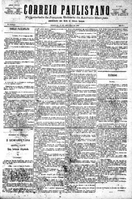 Correio paulistano [jornal], [s/n]. São Paulo-SP, 17 out. 1880.