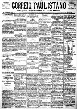 Correio paulistano [jornal], [s/n]. São Paulo-SP, 07 nov. 1888.