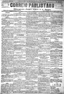 Correio paulistano [jornal], [s/n]. São Paulo-SP, 15 set. 1883.