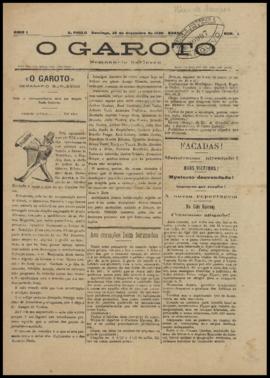 O Garoto [jornal], a. 1, n. 1. São Paulo-SP, 30 dez. 1900.