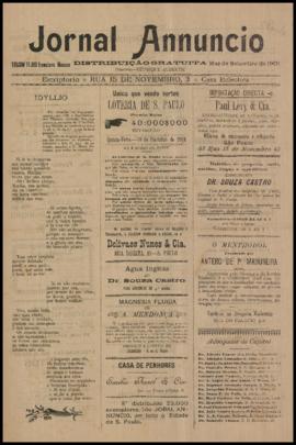 Jornal annuncio [jornal], [s/n]. São Paulo-SP, set. 1901.