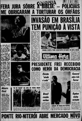 Última Hora [jornal]. Rio de Janeiro-RJ, 05 set. 1968 [ed. matutina].