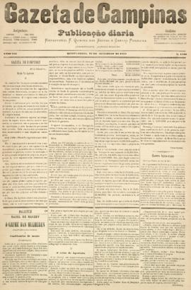 Gazeta de Campinas [jornal], a. 8, n. 1140. Campinas-SP, 27 set. 1877.