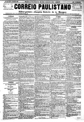 Correio paulistano [jornal], [s/n]. São Paulo-SP, 02 abr. 1883.