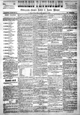 Correio paulistano [jornal], [s/n]. São Paulo-SP, 18 ago. 1885.