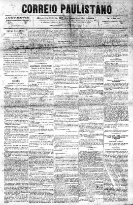 Correio paulistano [jornal], [s/n]. São Paulo-SP, 29 mar. 1882.