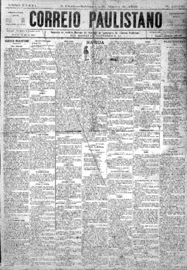 Correio paulistano [jornal], [s/n]. São Paulo-SP, 01 mar. 1890.