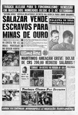 Última Hora [jornal]. Rio de Janeiro-RJ, 01 abr. 1961 [ed. vespertina].