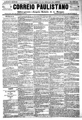 Correio paulistano [jornal], [s/n]. São Paulo-SP, 11 mar. 1883.