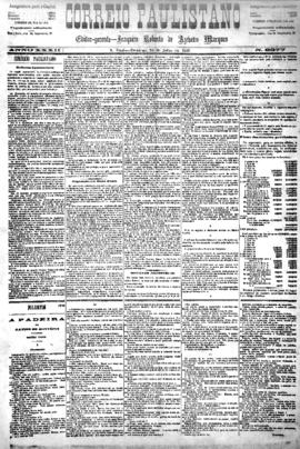 Correio paulistano [jornal], [s/n]. São Paulo-SP, 26 jul. 1885.