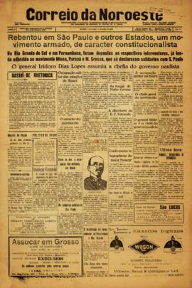 Correio da noroeste [jornal], a. 2, n. 331. Bauru-SP, 10 jul. 1932.