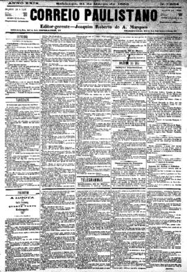 Correio paulistano [jornal], [s/n]. São Paulo-SP, 31 mar. 1883.