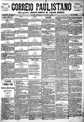 Correio paulistano [jornal], [s/n]. São Paulo-SP, 01 nov. 1888.