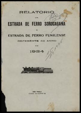Relatório…, [s/n], 1924. Criador(a): Estrada de Ferro Sorocabana; Estrada de Ferro Funilense. São...