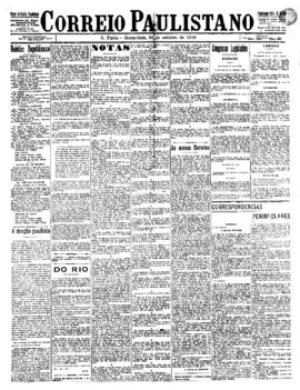 Correio paulistano [jornal], [s/n]. São Paulo-SP, 28 out. 1910.