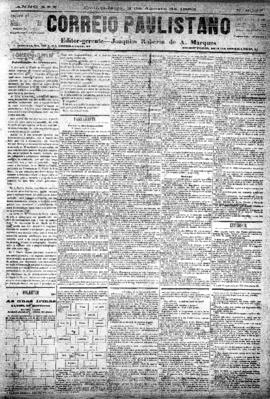 Correio paulistano [jornal], [s/n]. São Paulo-SP, 02 ago. 1883.