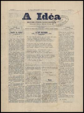 A Idéa [jornal], a. 1, n. 4. São Paulo-SP, 17 set. 1904.