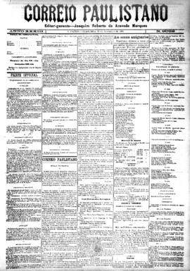 Correio paulistano [jornal], [s/n]. São Paulo-SP, 17 nov. 1886.