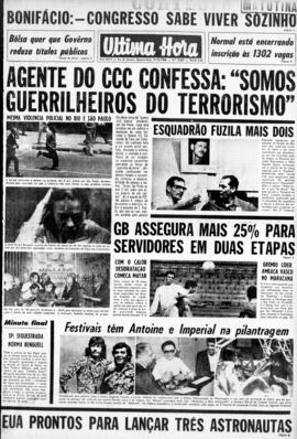 Última Hora [jornal]. Rio de Janeiro-RJ, 09 out. 1968 [ed. matutina].
