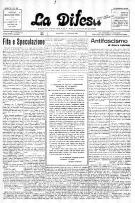 La Difesa [jornal], a. 6, n. 293. São Paulo-SP, 12 jan. 1930.