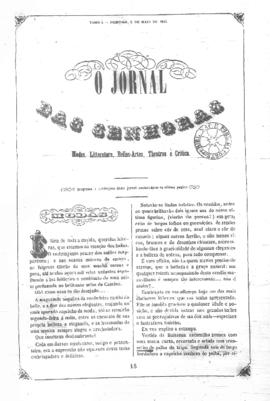 O Jornal das senhoras [jornal], t. 1, [s/n]. Rio de Janeiro-RJ, 02 mai. 1852.