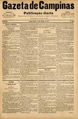 Gazeta de Campinas [jornal], a. 8, n. 1056. Campinas-SP, 12 jun. 1877.
