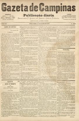 Gazeta de Campinas [jornal], a. 8, n. 1084. Campinas-SP, 17 jul. 1877.