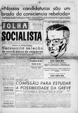 Folha socialista [jornal], a. 3, n. 63. São Paulo-SP, 02 set. 1950.