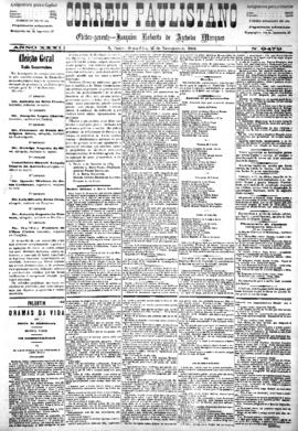 Correio paulistano [jornal], [s/n]. São Paulo-SP, 21 nov. 1884.