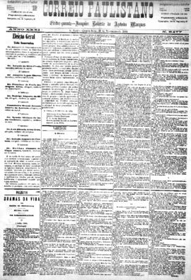 Correio paulistano [jornal], [s/n]. São Paulo-SP, 19 nov. 1884.