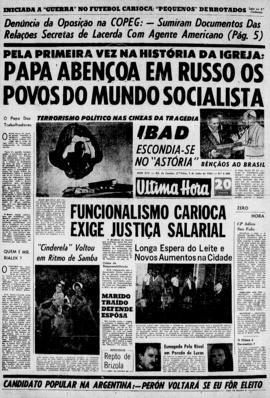 Última Hora [jornal]. Rio de Janeiro-RJ, 01 jul. 1963 [ed. vespertina].