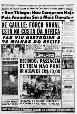 Última Hora [jornal]. Rio de Janeiro-RJ, 28 fev. 1963 [ed. vespertina].
