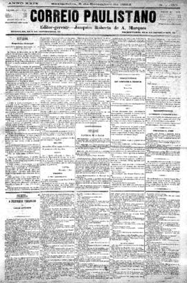 Correio paulistano [jornal], [s/n]. São Paulo-SP, 08 set. 1882.